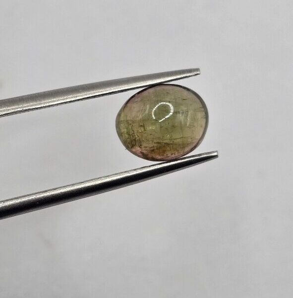 8.26x6.68x4.34mm Brazilian tourmaline cabochon
