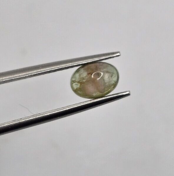 6.72x4.82x3.53mm Brazilian tourmaline cabochon