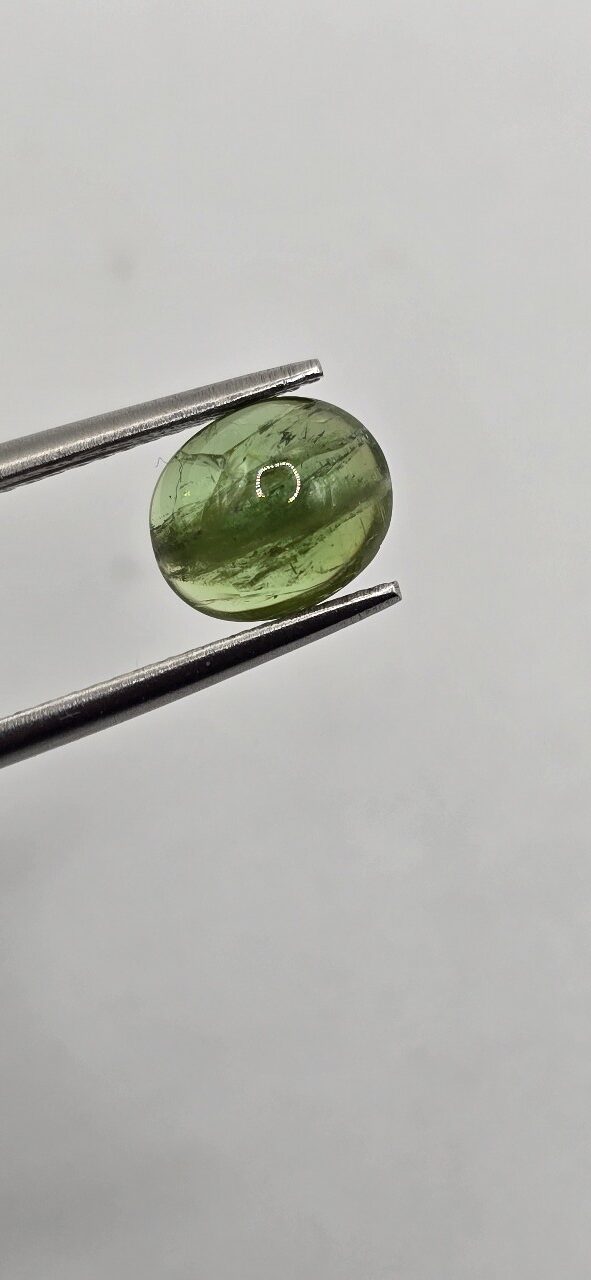 8.04x6.72x3.69mm Brazilian tourmaline cabochon