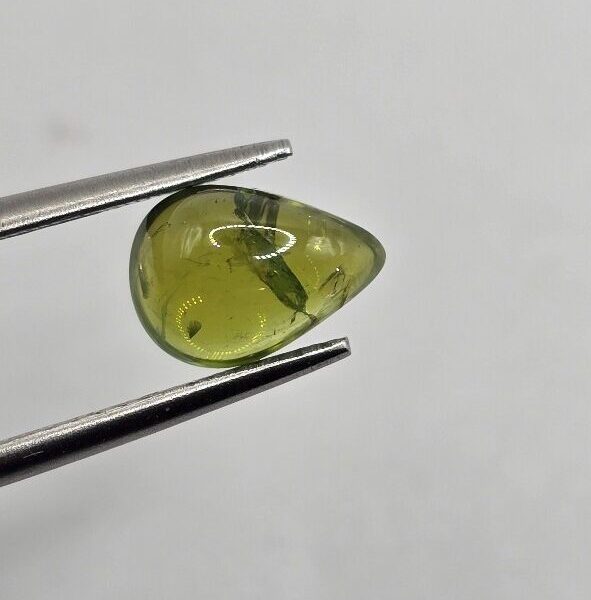8.58x6.11x3.78mm Brazilian tourmaline cabochon