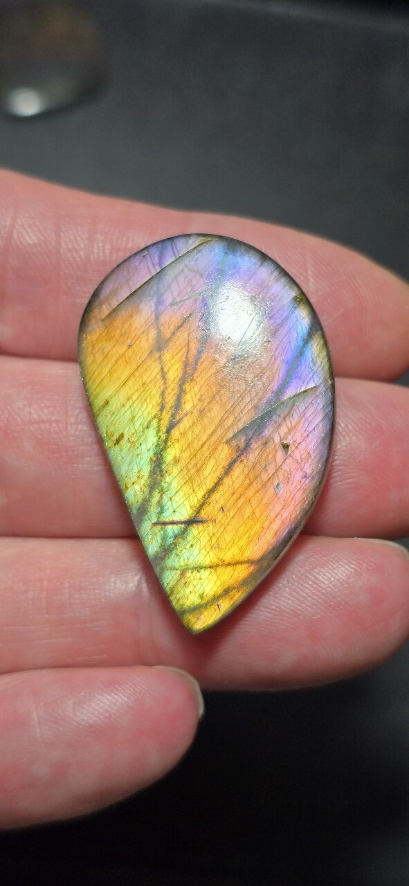 41x26mm purple labradorite cabochon