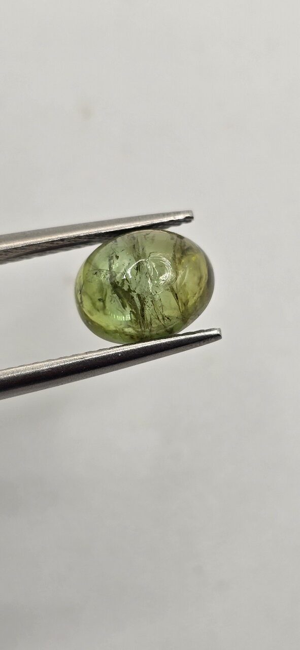 8.89x7.12x4.28mm Brazilian tourmaline cabochon