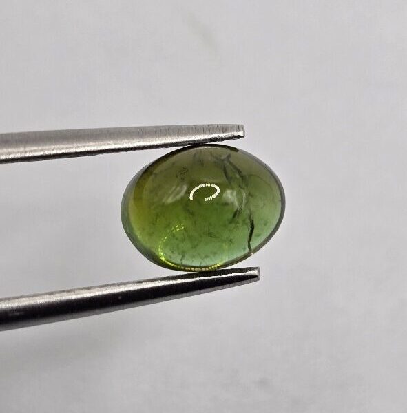 7.43x5.70x4.34mm Brazilian tourmaline cabochon