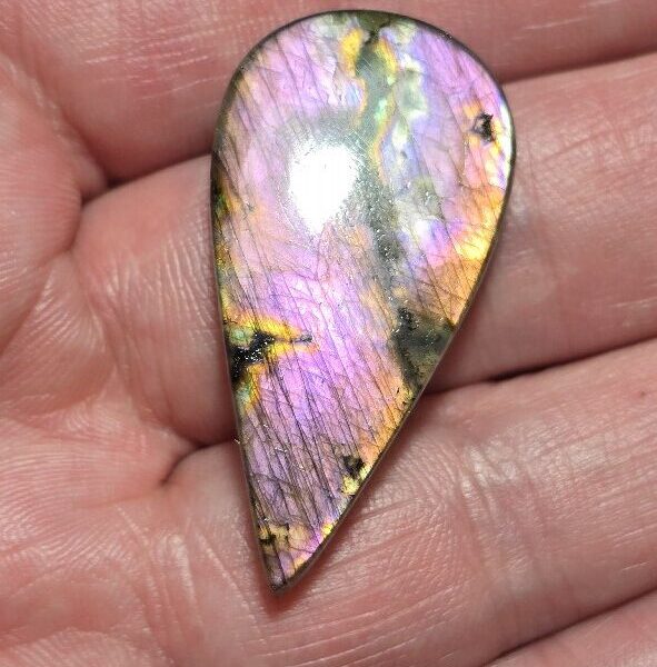 38x20mm purple labradorite cabochon