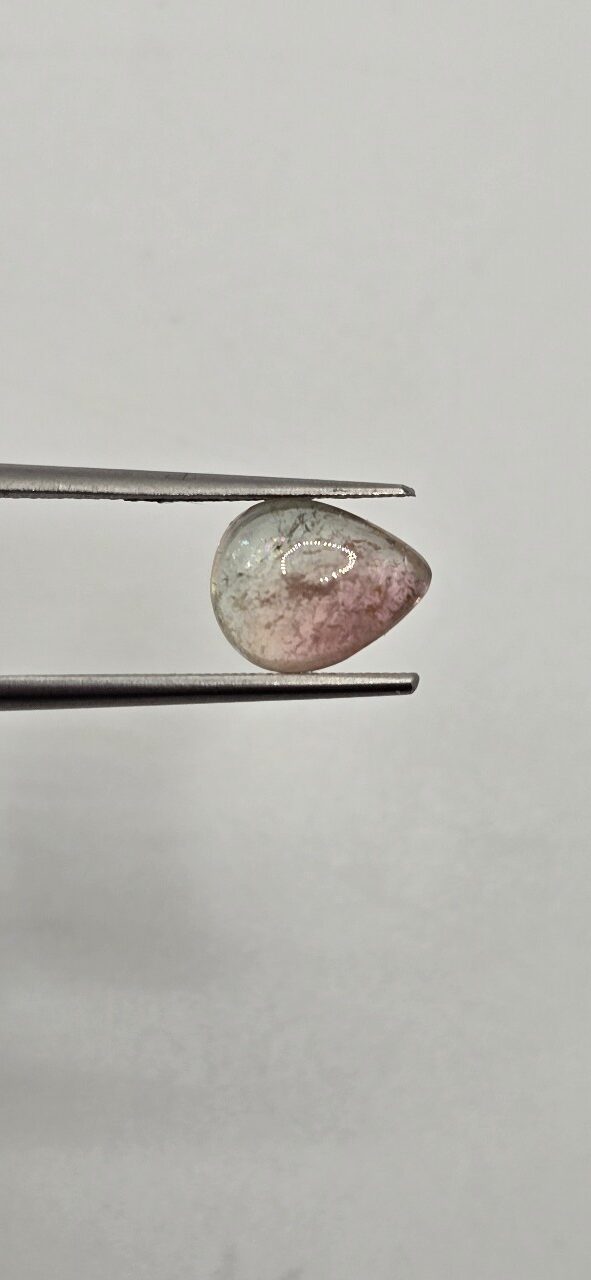 10.02x7.87x4.24mm Brazilian tourmaline cabochon