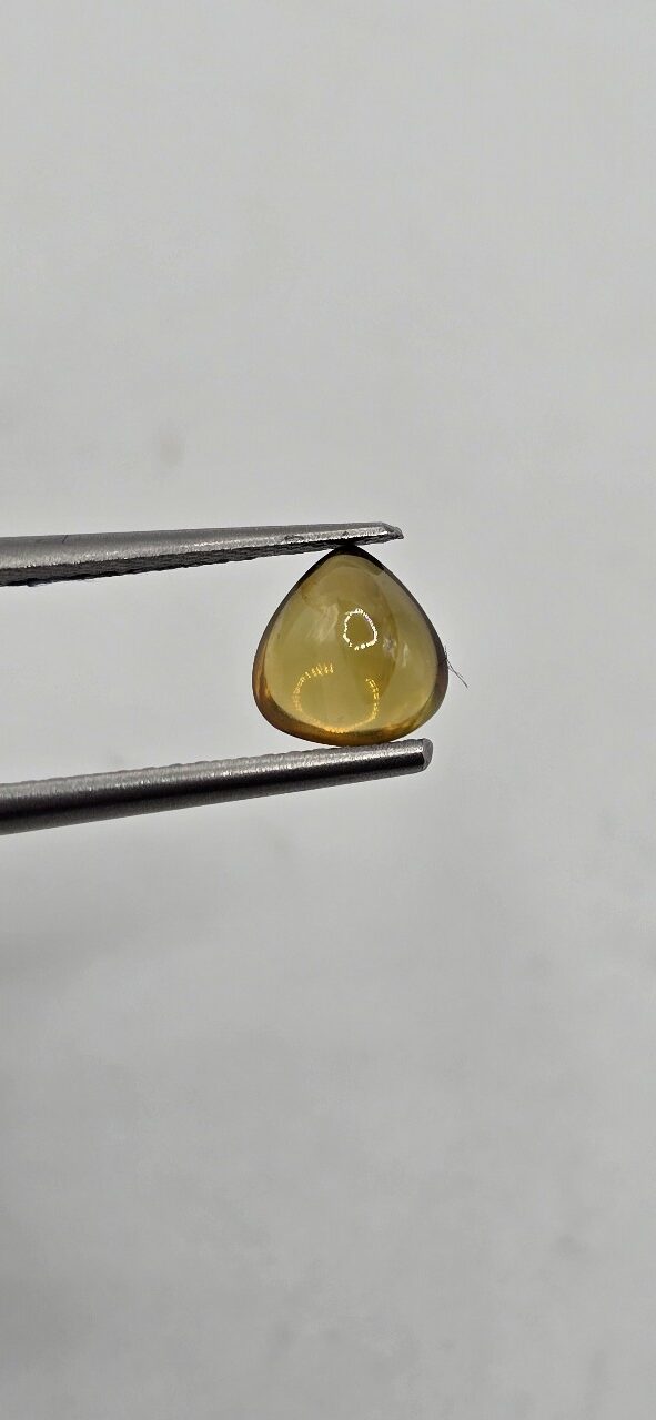 6.31x6.11x3.62mm Brazilian tourmaline cabochon
