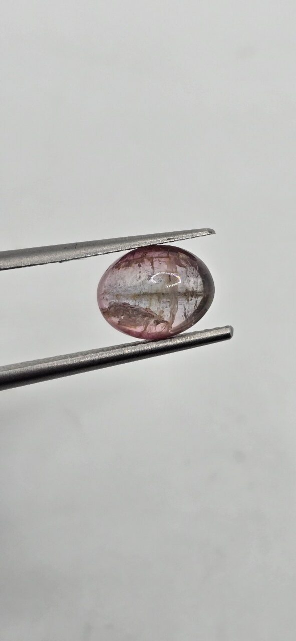 8.74x6.93x4.38mm Brazilian tourmaline cabochon