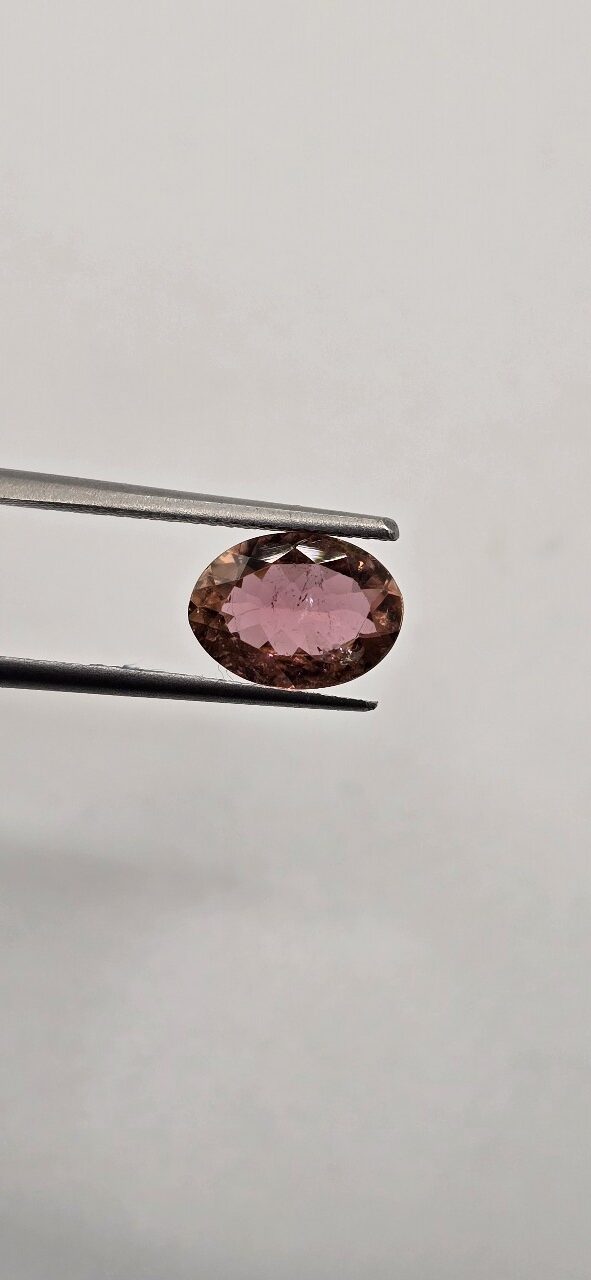 9.87x7.25x3.78mm oval Brazilian tourmaline facet