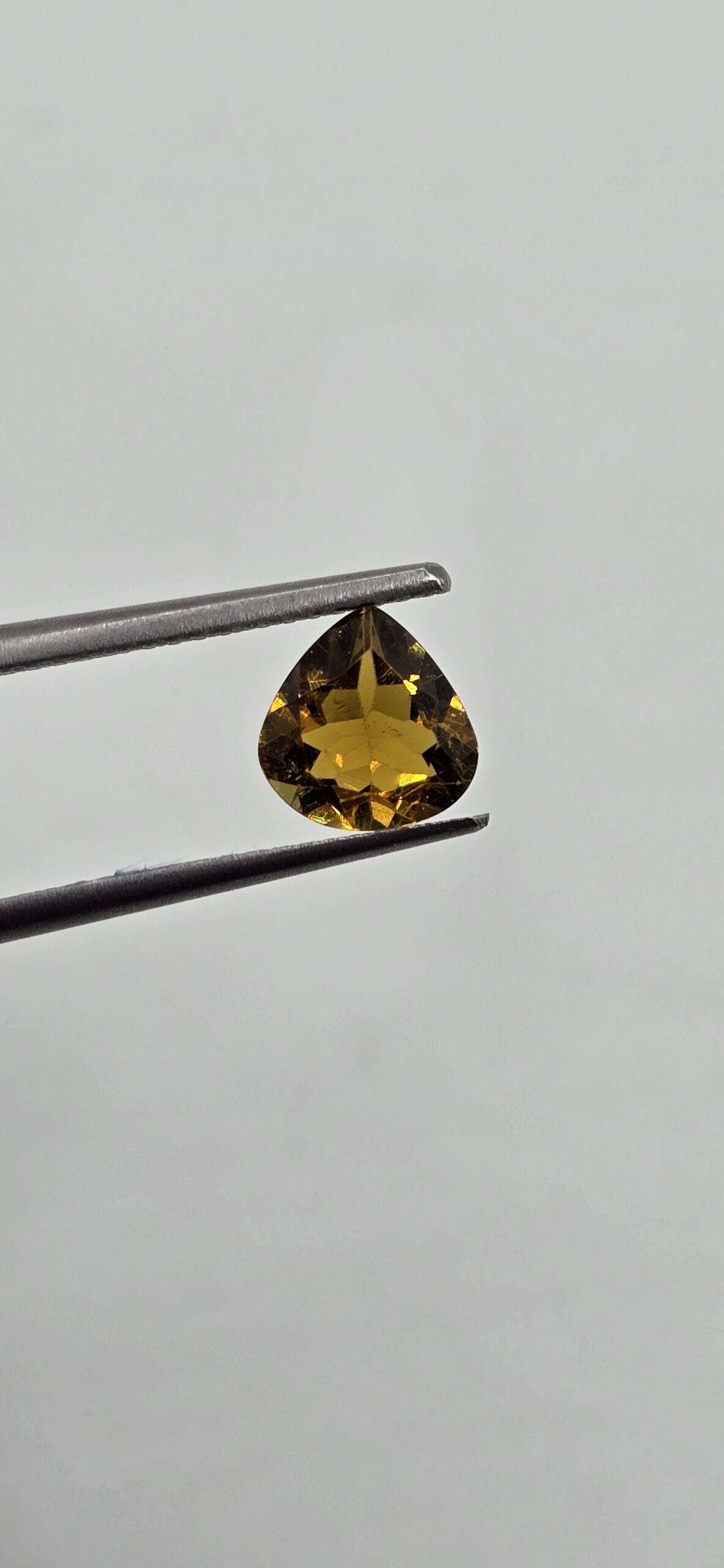 6.98x6.81x3.22mm pear Brazilian tourmaline facet