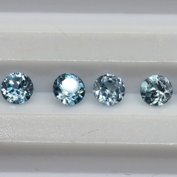 1ct parcel of 3mm blue zircon facets