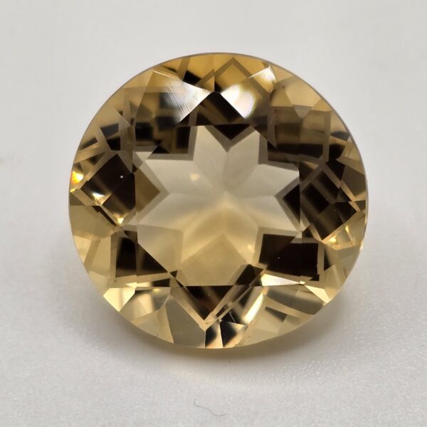 15.28x15.20x9.54mm fancy cut citrine facet