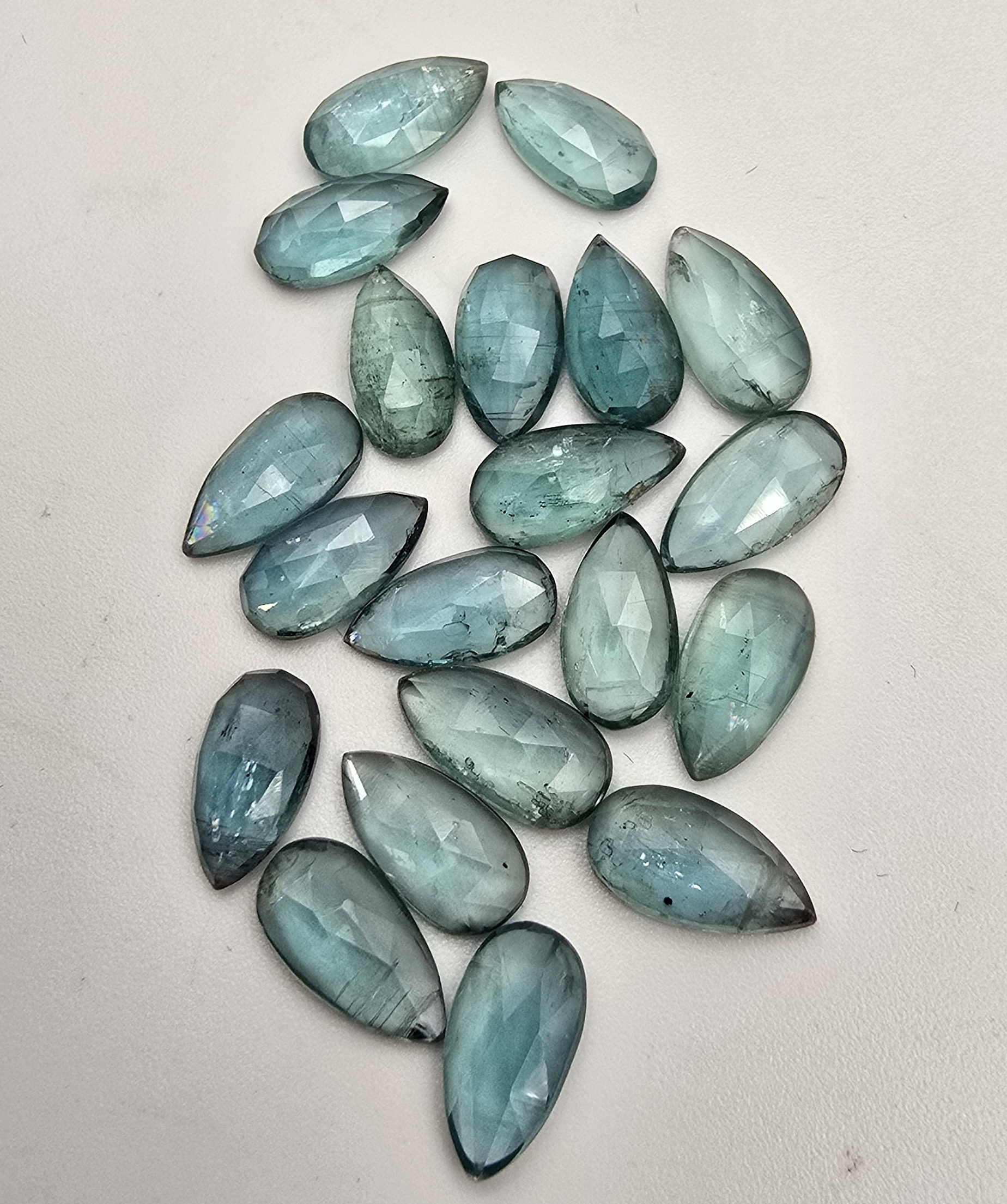 9x6mm pear pariaba kyanite rose cut cabochon (copy)