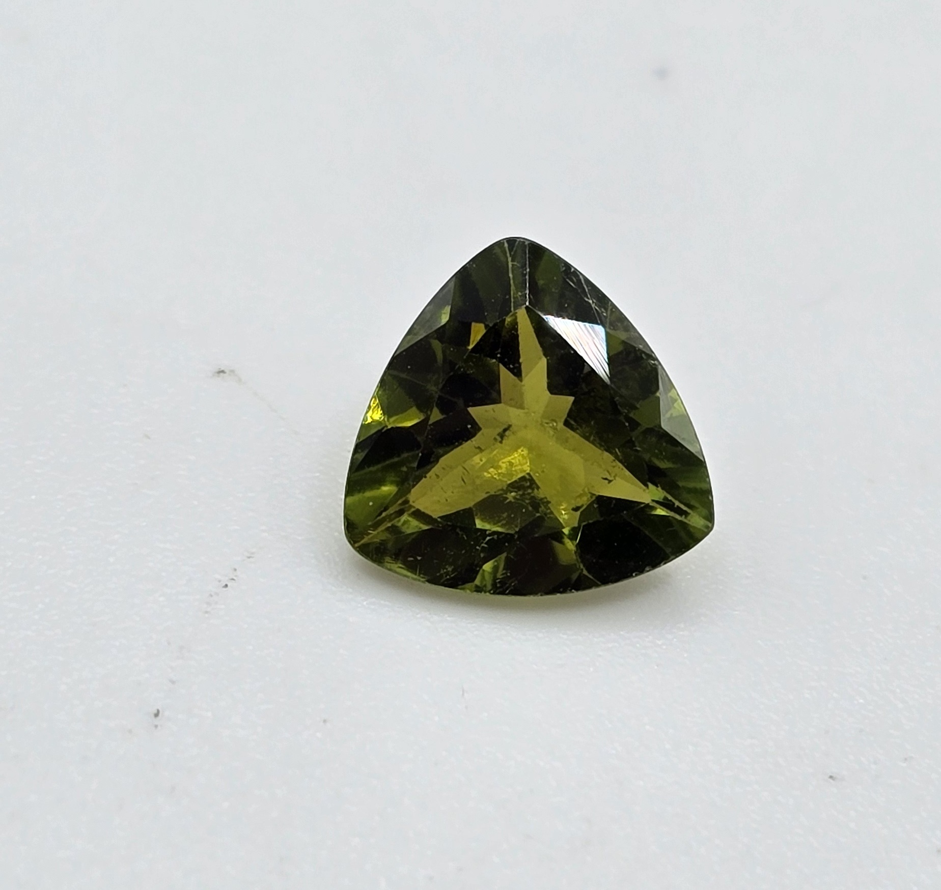 9.03x8.91x4.46mm trillion brazilian tourmaline facet