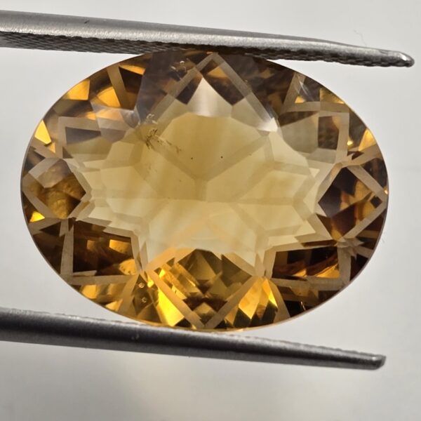 18.19x14.00x7.94mm fancy cut citrine facet