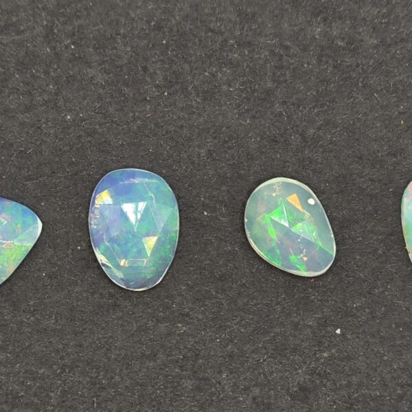 five rose cut ethiopian opal cabochons (copy)