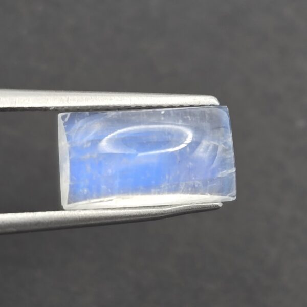 12.3x6.8x4.7mm cushion gem-grade rainbow moonstone cabochon