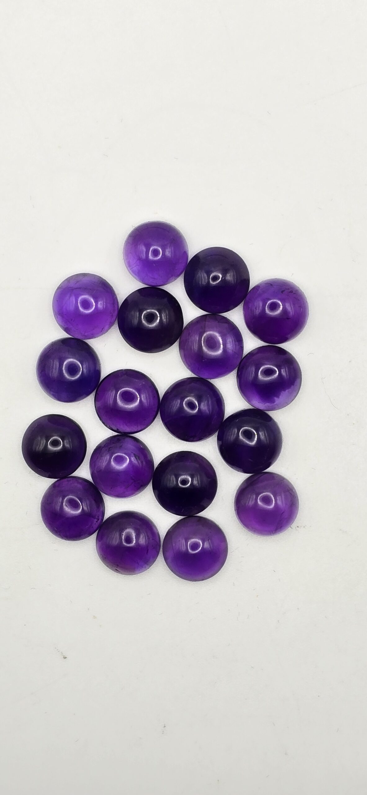 10mm round African amethyst cabochon
