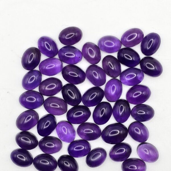 8x6mm oval African amethyst cabochon