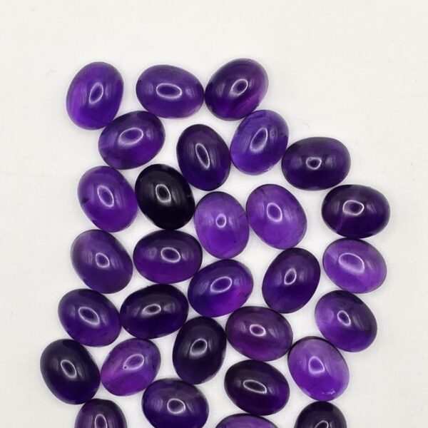 9x7mm oval African amethyst cabochon