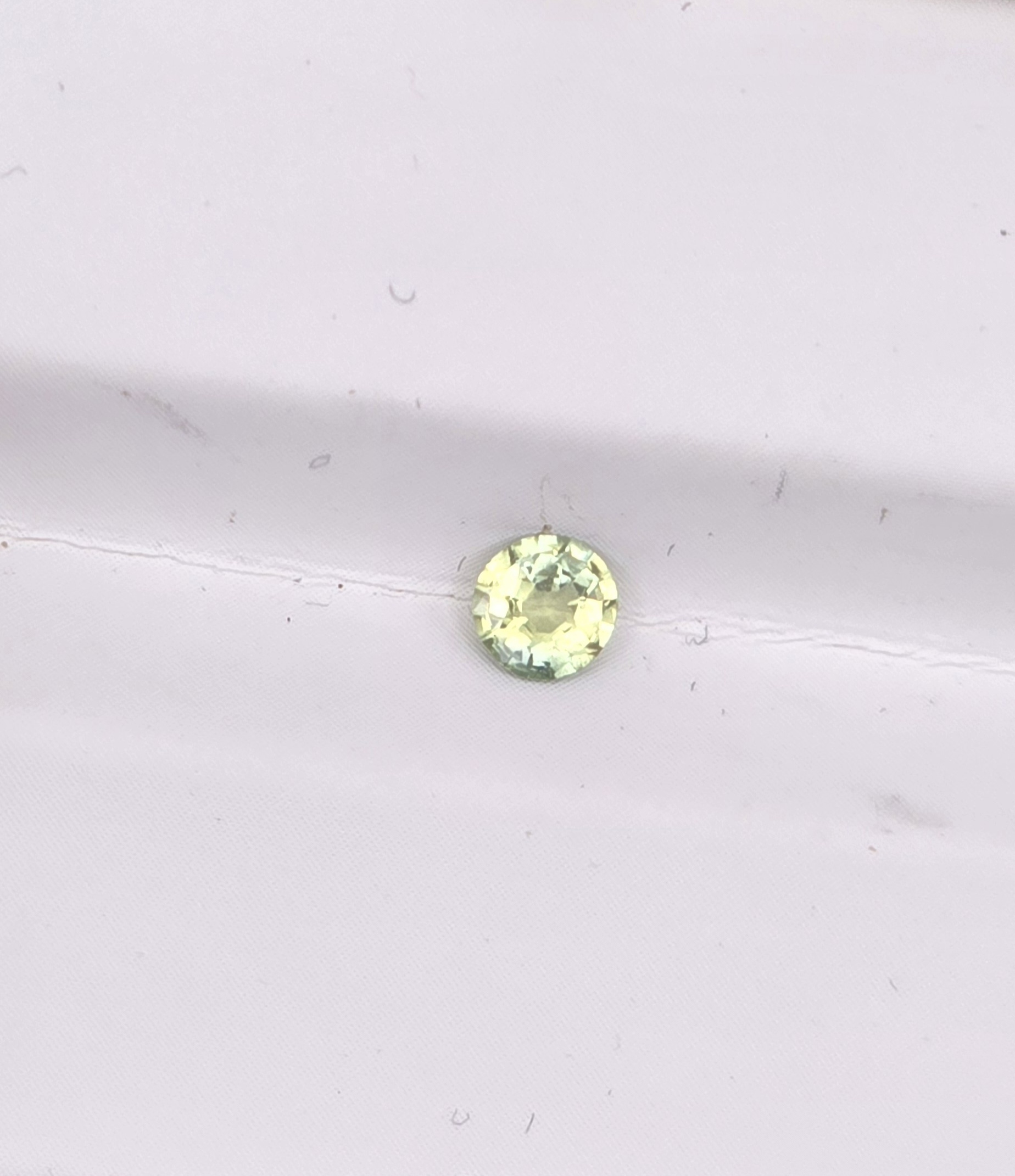 3.84x3.80x2.06mm round Australian sapphire facet