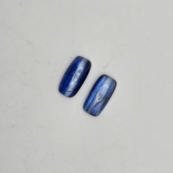 14x7mm pair of cushion blue kyanite cabochon