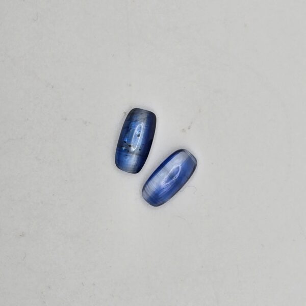 12x6mm pair of cushion blue kyanite cabochon