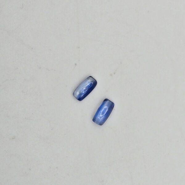8x4mm pair of cushion blue kyanite cabochon