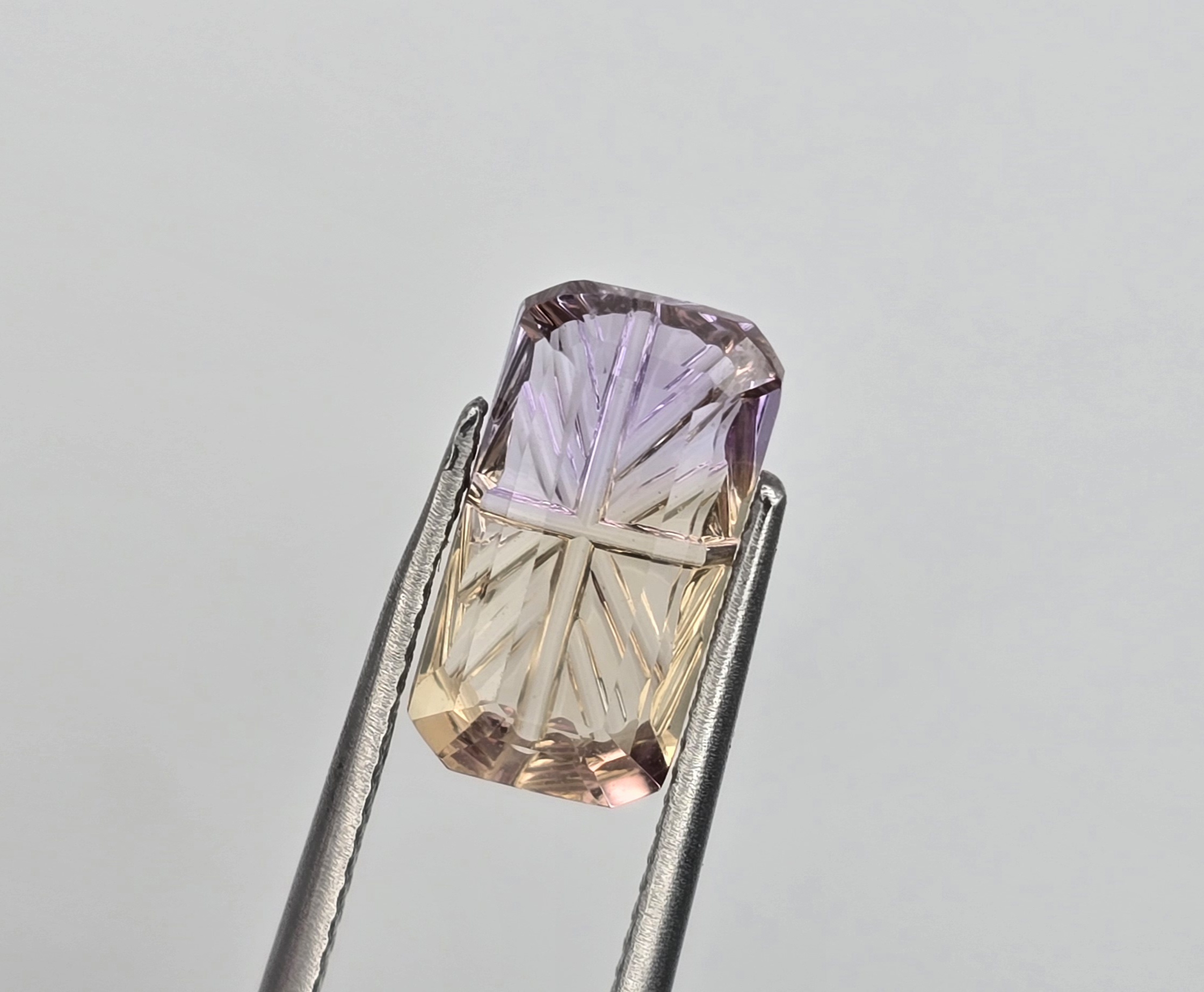 12.48x6.54x3.90mm fantasy-cut, high quality ametrine facet