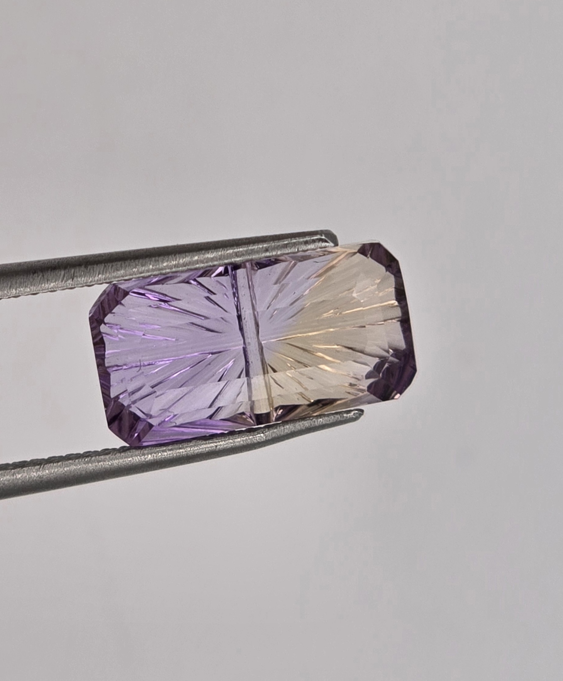 13.51x7.03x4.76mm fantasy-cut, high quality ametrine facet