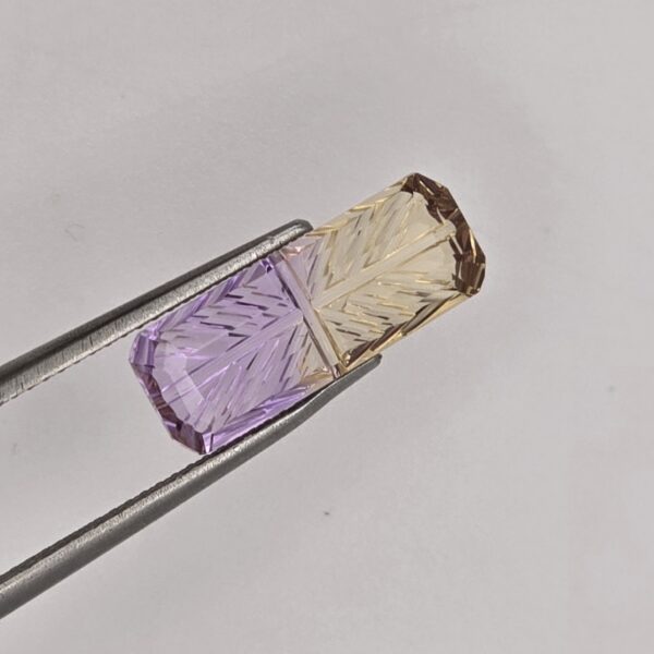 16.29x6.22x4.14mm fantasy-cut, high quality ametrine facet