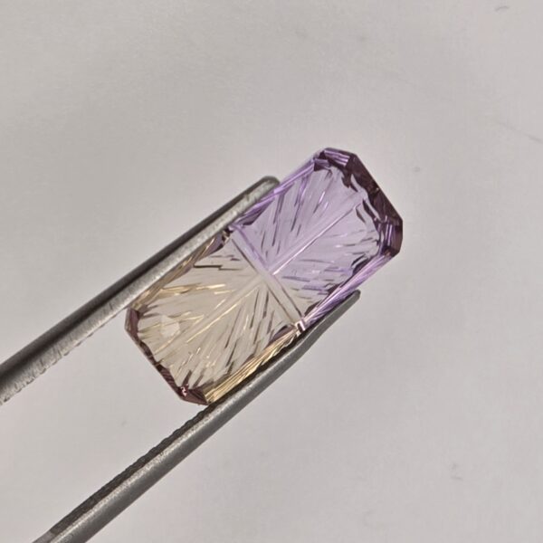 15.30x6.93x4.11mm fantasy-cut, high quality ametrine facet