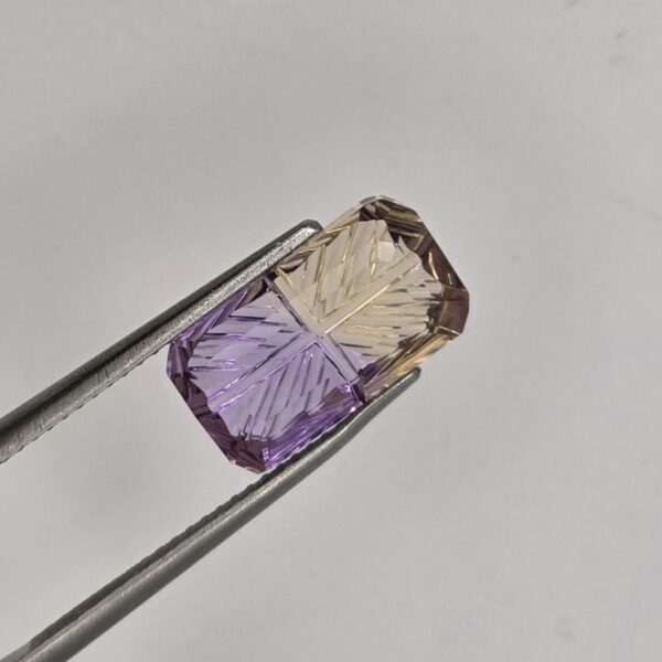 12.83x7.20x4.12mm fantasy-cut, high quality ametrine facet