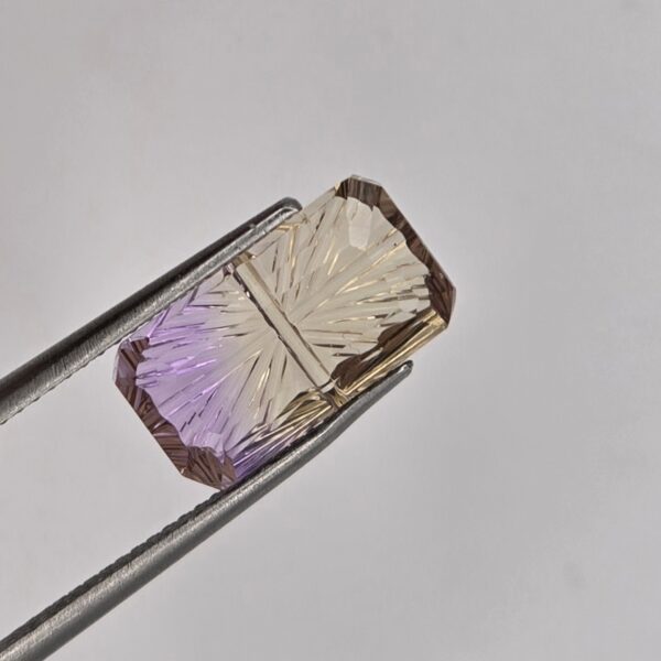 13.22x7.26x4.38mm fantasy-cut, high quality ametrine facet