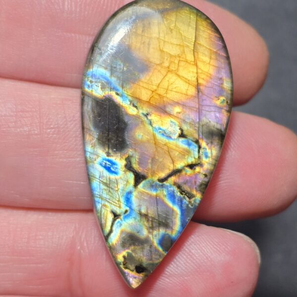 43x23mm purple labradorite cabochon
