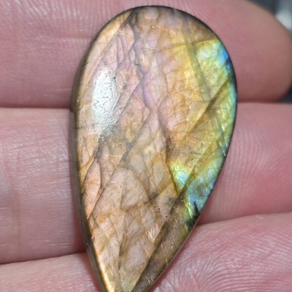 38x21mm purple labradorite cabochon