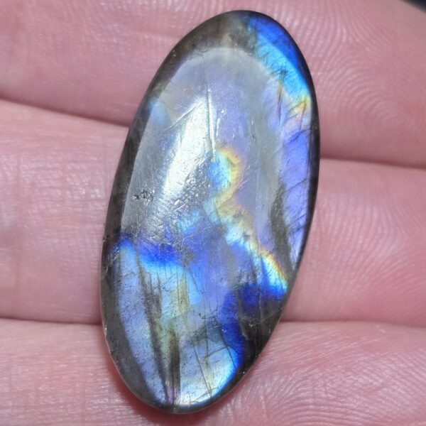 34x17mm purple labradorite cabochon