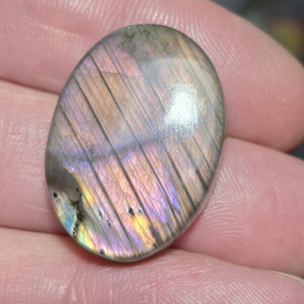 28x20mm purple labradorite cabochon