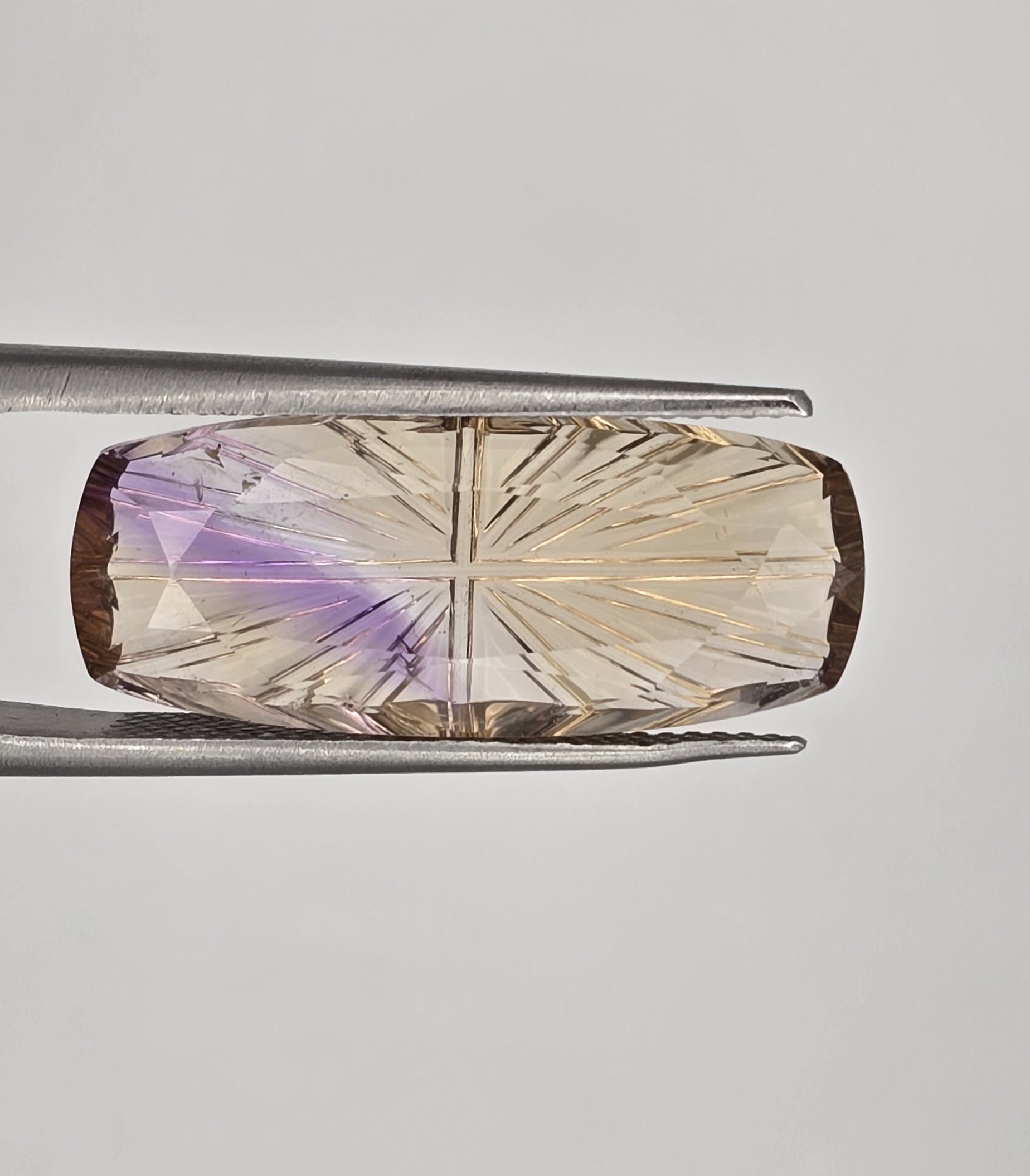 23.62x9.75x4.91mm fantasy-cut, high quality ametrine facet