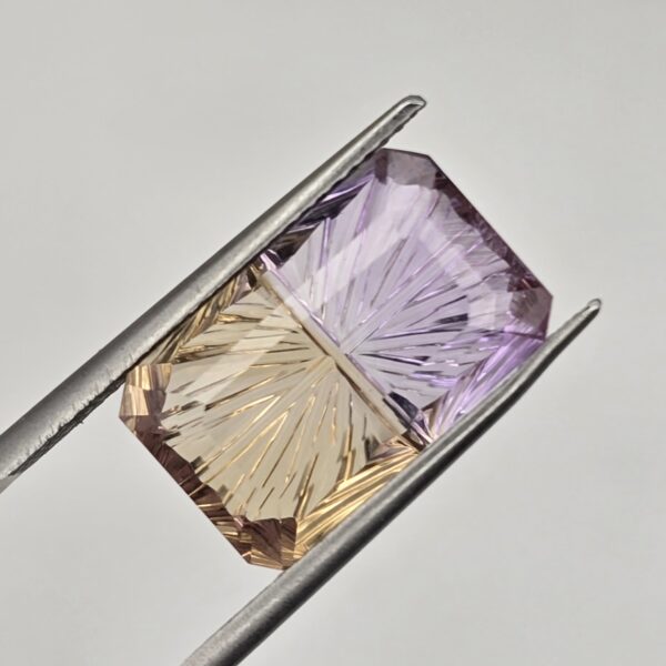 14.90x10.92x5.86mm fantasy-cut, high quality ametrine facet