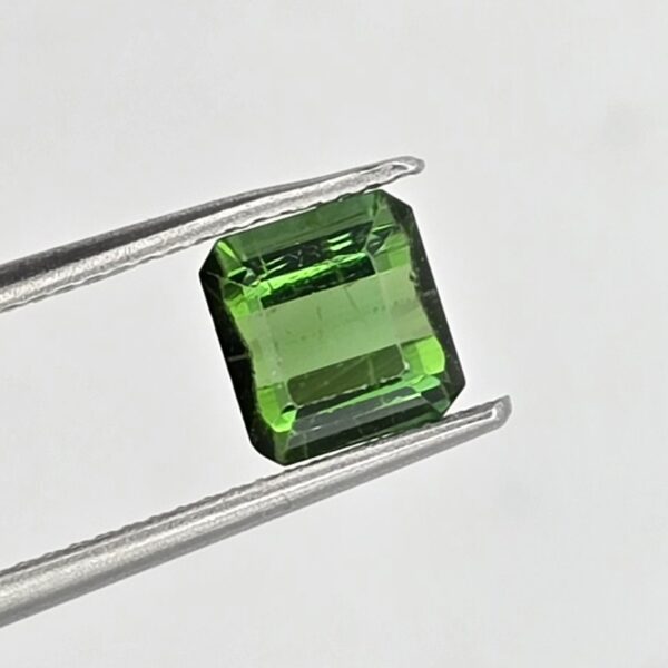 6.45x6.10x3.98mm emerald Brazilian tourmaline facet