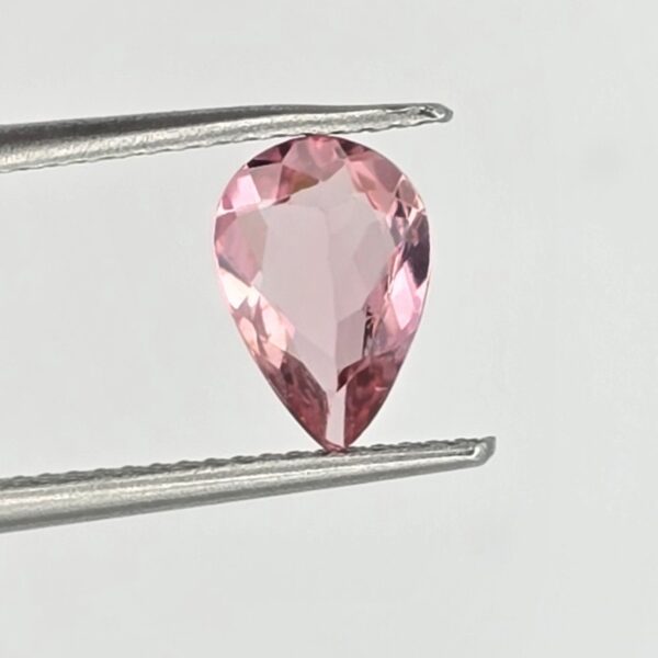 8.64x5.89x2.54mm pear Brazilian tourmaline facet