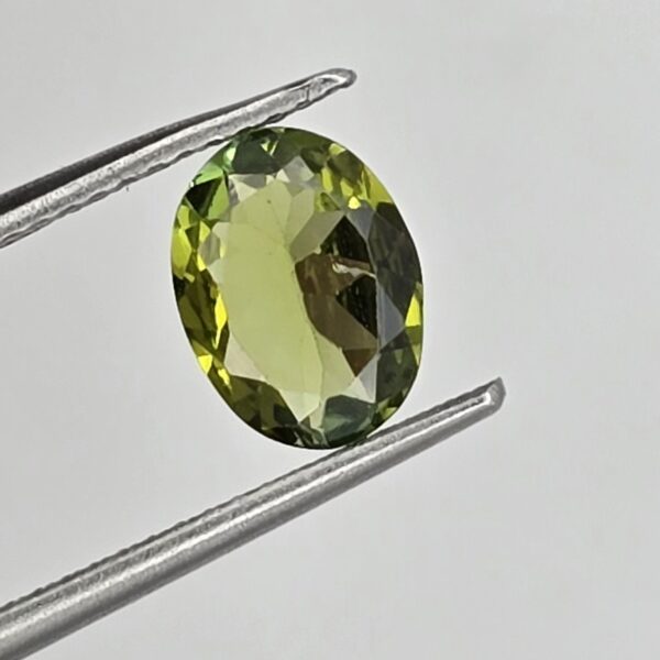 8.15x6.15x5.07mm Loose Oval Brazilian Tourmaline Facet - Natural Stone for Silversmithing