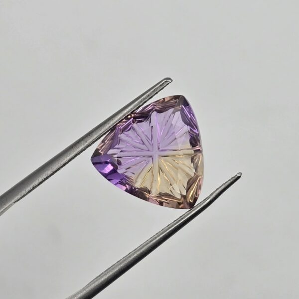 12.08x12.03x4.55mm fantasy-cut, high quality ametrine facet