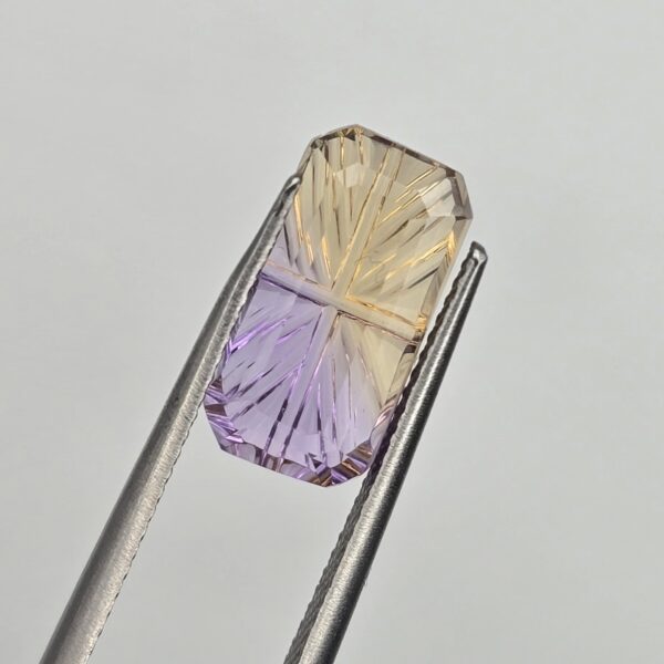 13.37x6.93x5.38mm fantasy-cut, high quality ametrine facet