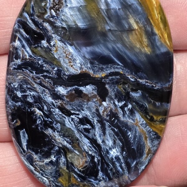 56x40mm Natural Oval Pietersite Cabochon for Statement Pendants