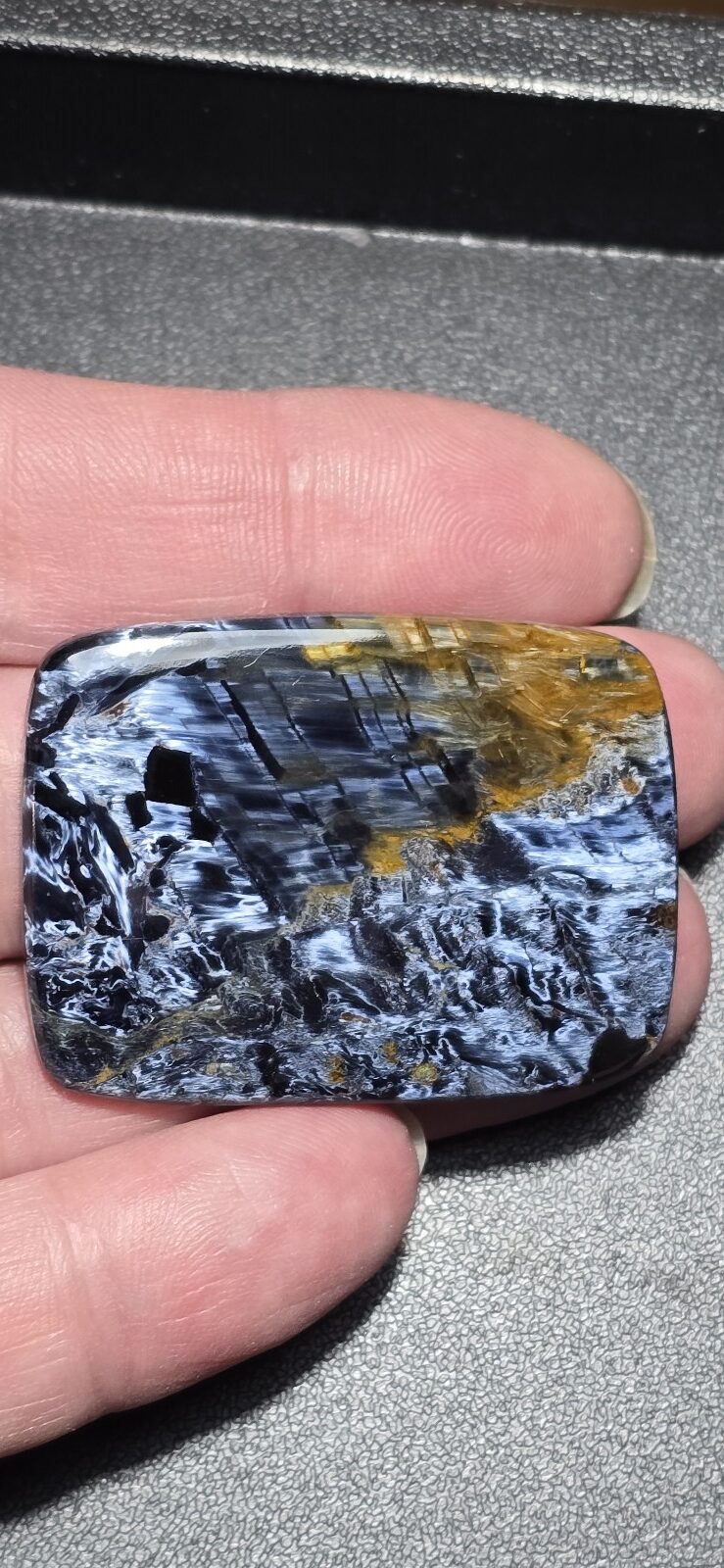 45x34mm Natural Oval Pietersite Cabochon for Bespoke Pendants