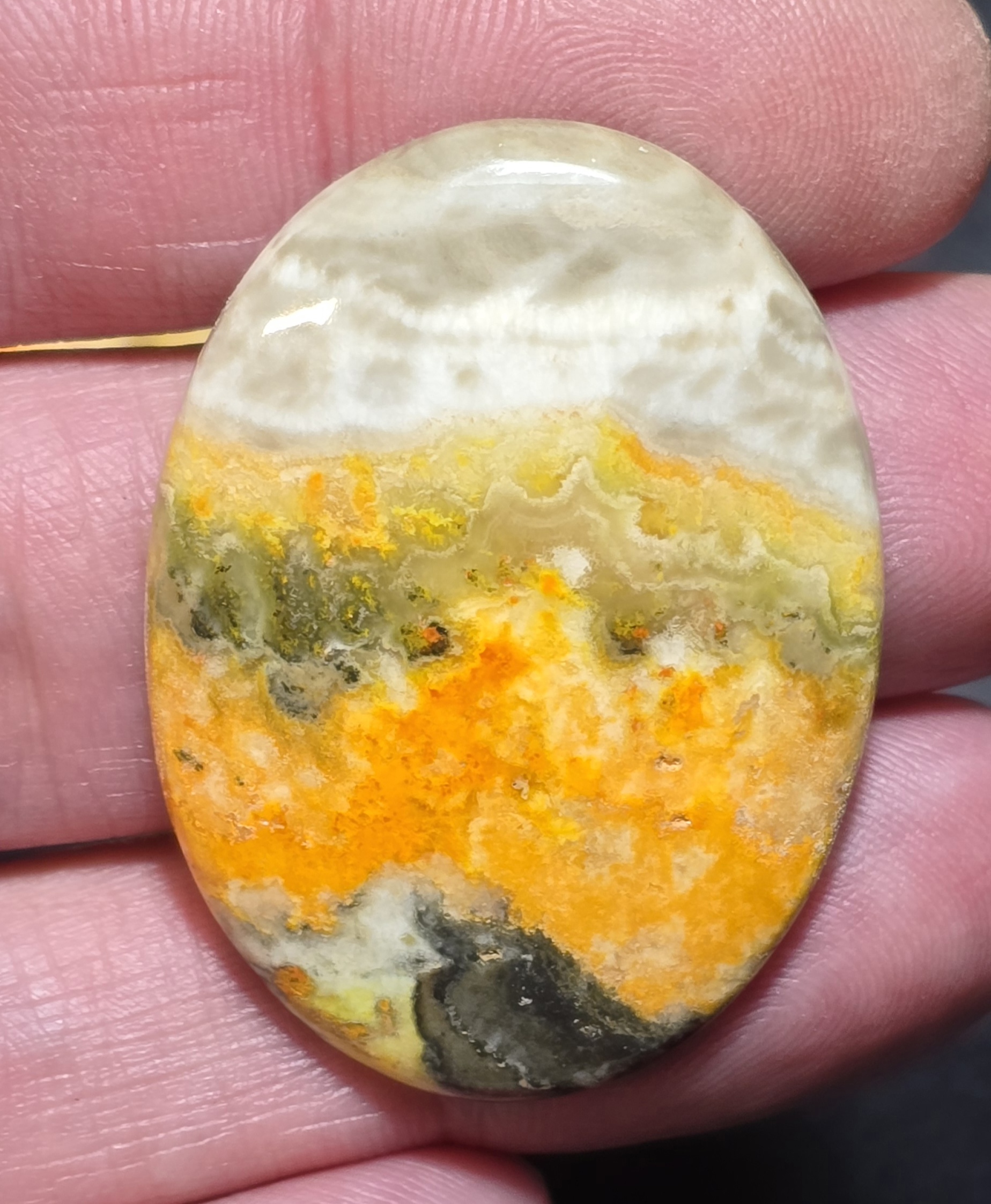 41x30mm bumblebee jasper cabochon