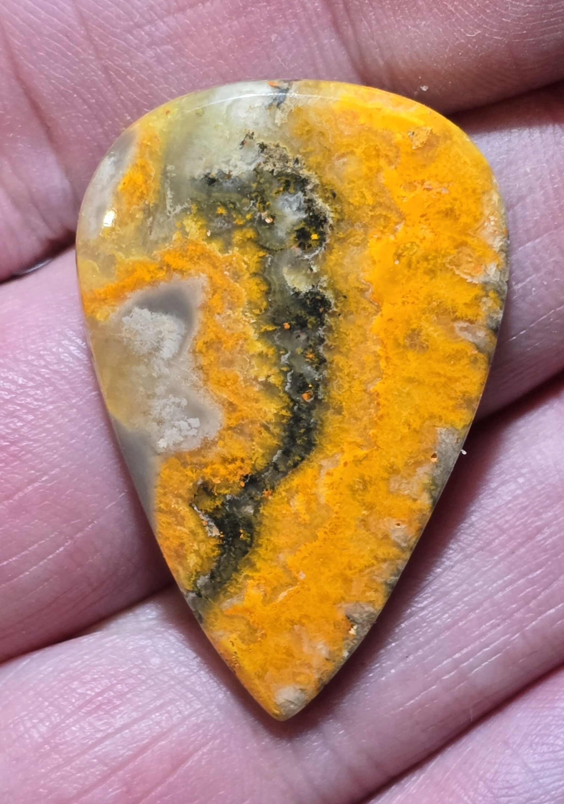 37x24mm bumblebee jasper cabochon