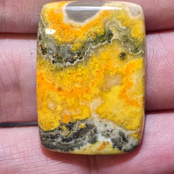 33x23mm bumblebee jasper cabochon