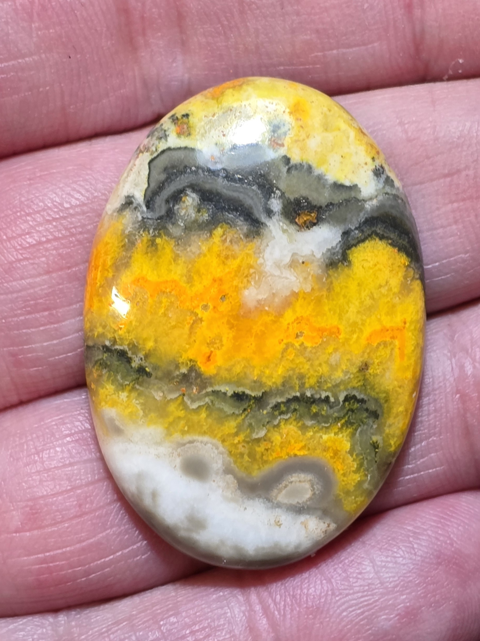 40x28mm bumblebee jasper cabochon